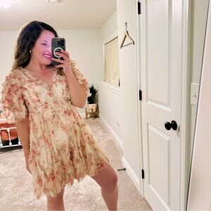 Needle & Thread Pink Tulle Ethereal Mini Dress 6